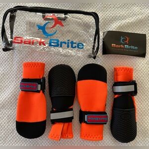 Bark Brite All Weather Reflective Neoprene Dog Boots Size Smalll